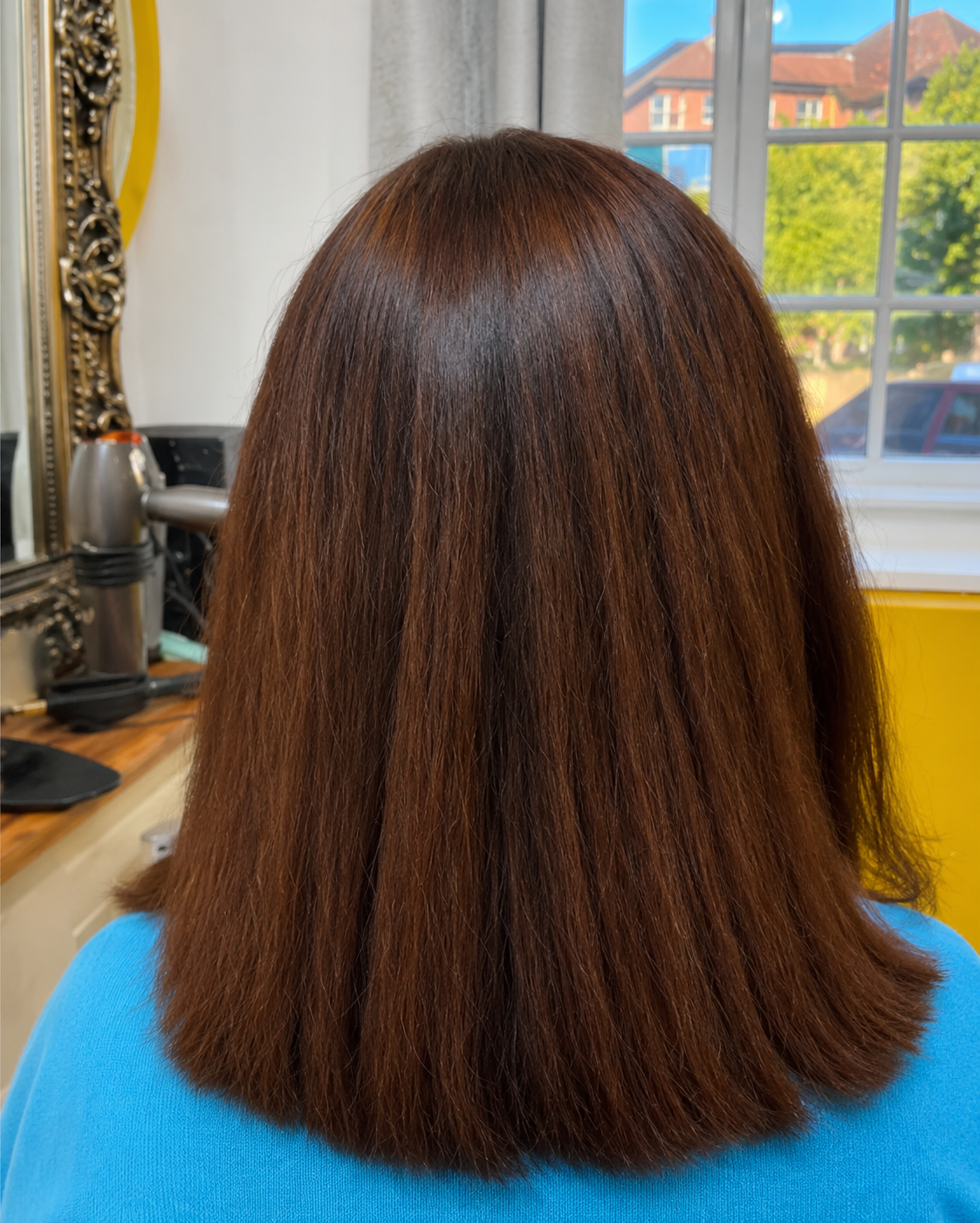 Resultado de Restauração — cabelo ruivo restaurado